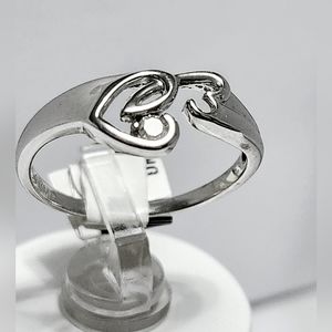 10KW Gold Diamond Heart❤️  Ring 7